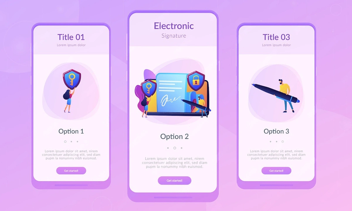 Digital signature apps